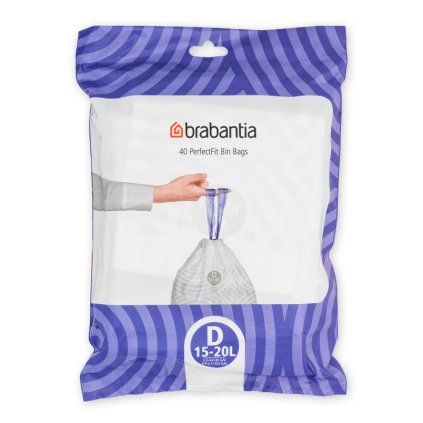 Vreče za smeti D PERFECTFIT, 15-20 l, 40 kosov, Brabantia
