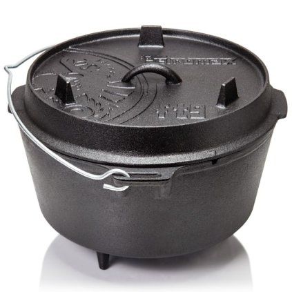 Kotliček za kuhanje na odprtem ognju FT9, 9 l, z nogami, lito železo, Petromax