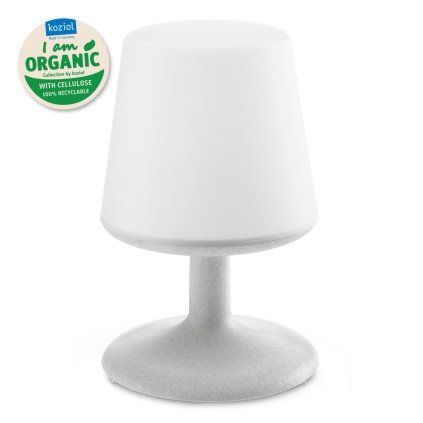 Prenosna namizna svetilka LIGHT TO GO, organsko siva, Koziol