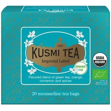 Zeleni čaj IMPERIAL LABEL, 20 čajnih vrečk iz muslina, Kusmi Tea