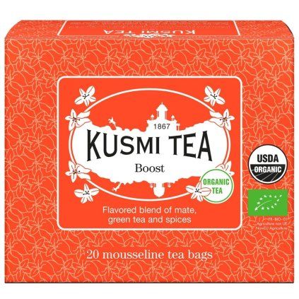 Zeleni čaj BOOST, 20 muslin vrečk za čaj, Kusmi Tea