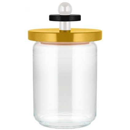 Kuhinjski kozarec za shranjevanje 100 COLLECTION, 1 l, rumena, steklo, Alessi