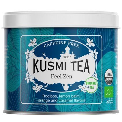 Rooibos čaj FEEL ZEN, 100 g čaja v lističih v pločevinki, Kusmi Tea
