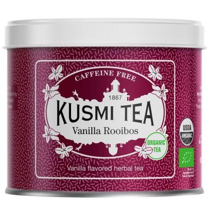 Rooibos čaj VANILLA, 100 g čaja v lističih v pločevinki, Kusmi Tea