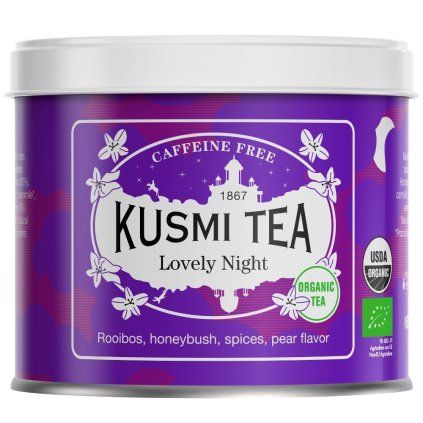Rooibos čaj LOVELY NIGHT, 100 g čaja v lističih v pločevinki, Kusmi Tea