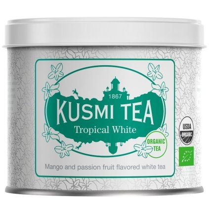 Beli čaj TROPICAL, 90 g čajnih listov v pločevinki, Kusmi Tea