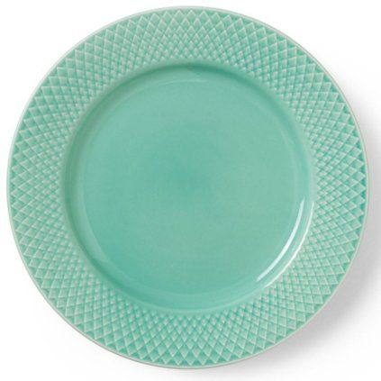 Krožnik za malico RHOMBE, 21 cm, aqua, Lyngby