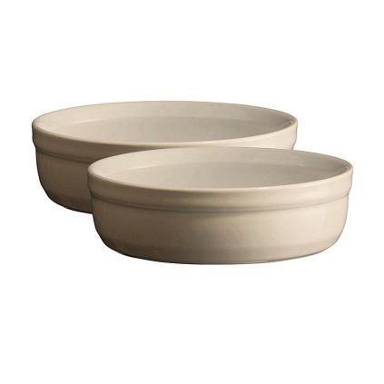 Posoda za crème brûlée, 12 cm, set 2 kosov, krem, Emile Henry