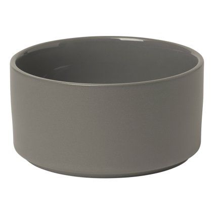 Servirna skleda PILAR M, ⌀ 14 cm, 620 ml, temno siva, keramika, Blomus