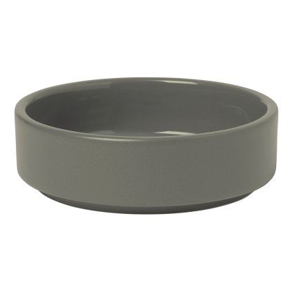 Skleda za tapas PILAR XS, ⌀ 10 cm, 100 ml, temno siva, keramika, Blomus