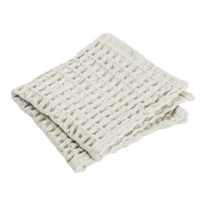 Brisača za roke CARO, 30 x 30 cm, kremna, Blomus