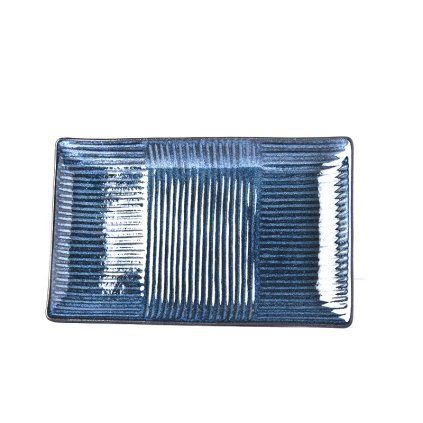 Sushi krožnik LINES, 21 x 13 cm, MIJ