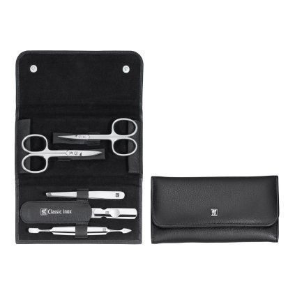 Set za manikuro in pedikuro CLASSIC INOX, set 5 kosov, s škarjicami, črna, ZWILLING