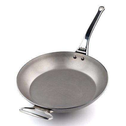 Ponev za cvrtje MINERAL B PRO, 32 cm, z dodatnim ročajem, jeklo, de Buyer
