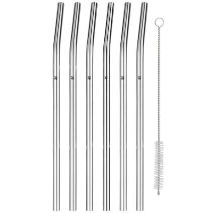 Slamice za pitje, 24 cm, set 6 kosov, s krtačko, WMF
