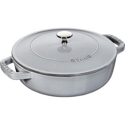 Casserole kozica, 28 cm, grafitno siva, litoželezna, Staub