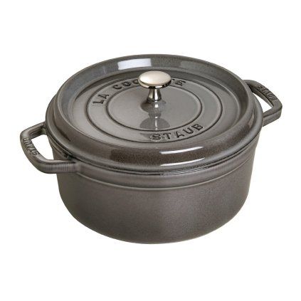 Casserole kozica, 24 cm, grafitno siva barva, litoželezna, Staub