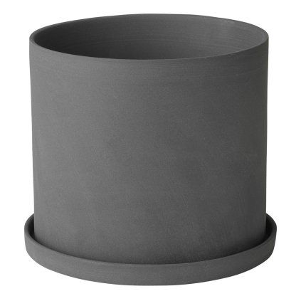 Cvetlični lonček NONA, 12,5 cm, temno siva, Blomus