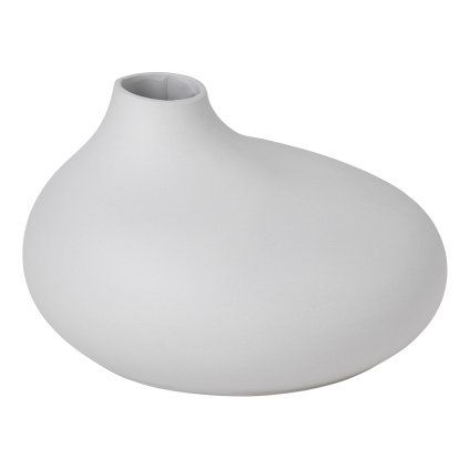 Vaza NONA, svetlo siva, porcelan, Blomus