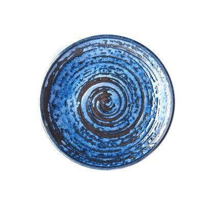 Jedilni krožnik COPPER SWIRL, 25 cm, MIJ