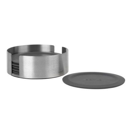 Podstavek za kozarce LARETO, set 6 kosov, temno siva, Blomus