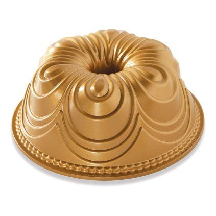 Pekač za šarkelj CHIFFON BUNDT, zlat, Nordic Ware