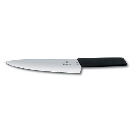 Kuharski nož SWISS MODERN, 22 cm, črne barve, Victorinox