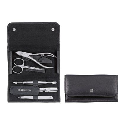 Set za manikuro in pedikuro CLASSIC INOX, set 5 kosov, s kleščami, črna, ZWILLING
