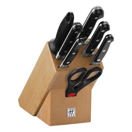 Set nožev z blokom PROFESSIONAL "S", 8 kosov, z brusilno palico in škarjami, Zwilling