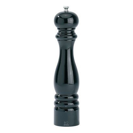 Mlinček za poper PARIS, 30 cm, črno lakirano, bukov les, Peugeot