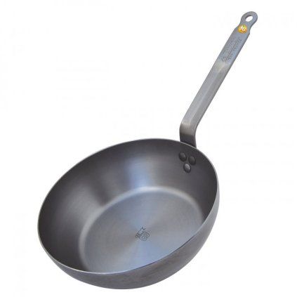 Ponev za praženje MINERAL B, 24 cm, jeklo, de Buyer