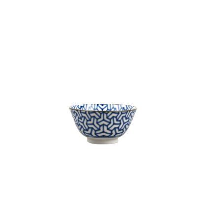 Servirna skleda INDIGO IKAT HERRINGBONE, 13 cm, 350 ml, MIJ