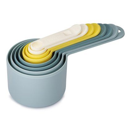 Merilne žličke OPAL NEST, set 8 kosov, modre in rumene barve, Joseph Joseph