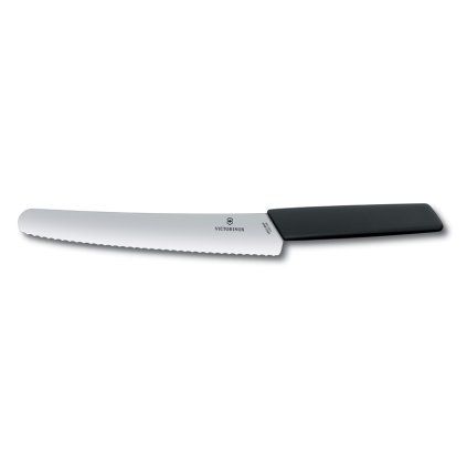 Pekovski nož SWISS MODERN, 22 cm, črna, Victorinox