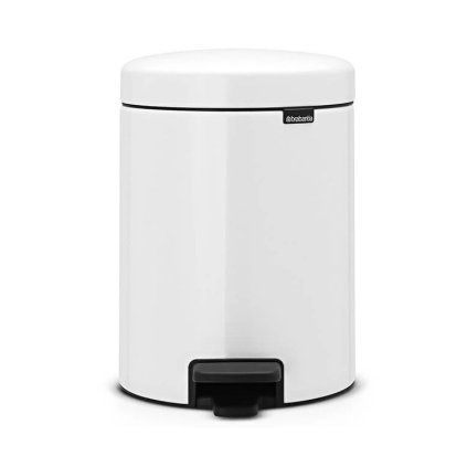 Koš za smeti s pedalom NEWICON, 5 l, bela, Brabantia