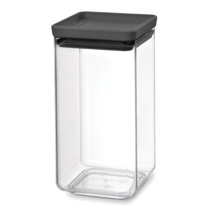 Posoda za shranjevanje hrane TASTY PLUS, 1,6 l, temno siva, umetna masa, Brabantia