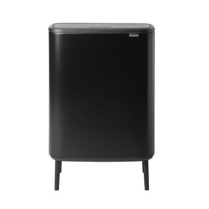 Koš na dotik BO HI, 2 x 30 l, črna, Brabantia