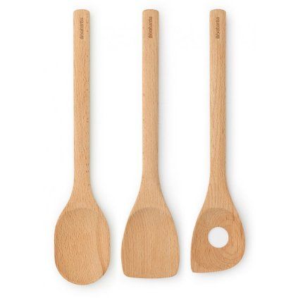 Kuhinjski pripomočki, set 3 kosov, les, Brabantia