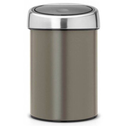Koš na dotik TOUCH BIN, 3 l, platina, Brabantia