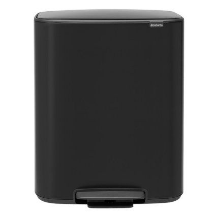 Koš za smeti s pedalom BO, 2 x 30 l, črne barve, Brabantia