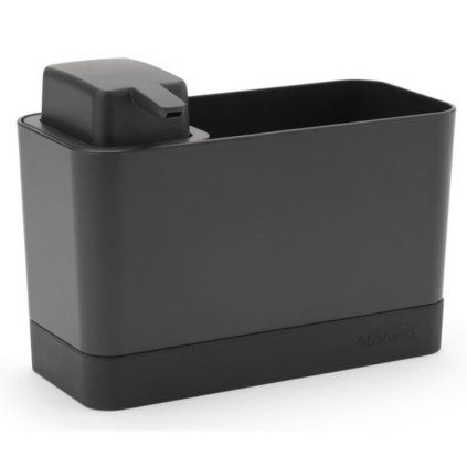 Organizator za pomivalno korito, z dozirnikom, siva, Brabantia