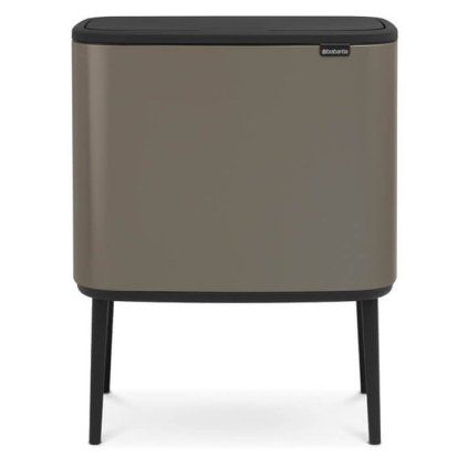 Koš na dotik BO, 3 x 11 l, platina, Brabantia