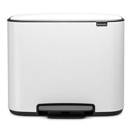 Koš za smeti s pedalom BO, 3 x 11 l, bela, Brabantia