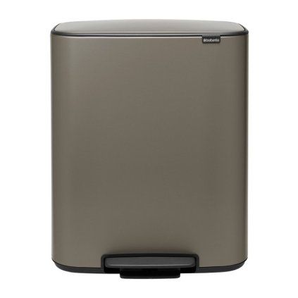 Koš za smeti s pedalom BO, 60 l, platina, Brabantia