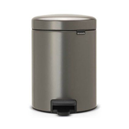 Koš za smeti s pedalom NEWICON, 5 l, platina, Brabantia