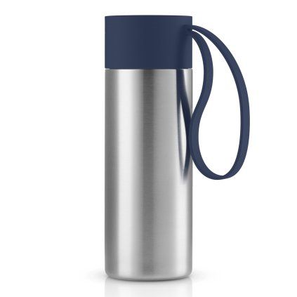 Potovalni lonček TO GO, 350 ml, mornarsko moder pokrov, nerjaveče jeklo, Eva Solo