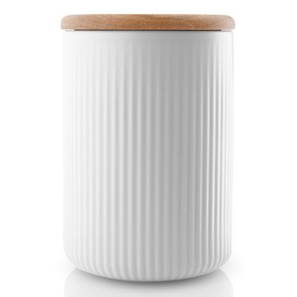 Kuhinjska posoda za shranjevanje LEGIO NOVA, 1 l, porcelan, hrastov pokrov, Eva Solo