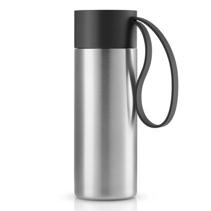 Potovalni lonček TO GO, 350 ml, črna, nerjaveče jeklo, Eva Solo