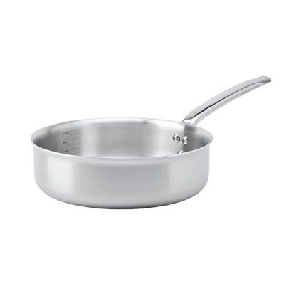 Ponev za praženje ALCHIMY, 28 cm, 4,6 l, ravna, nerjaveče jeklo, de Buyer