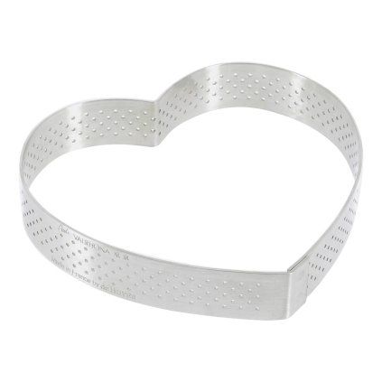 Obroč za peko, 12 cm, v obliki srca, nerjaveče jeklo, de Buyer
